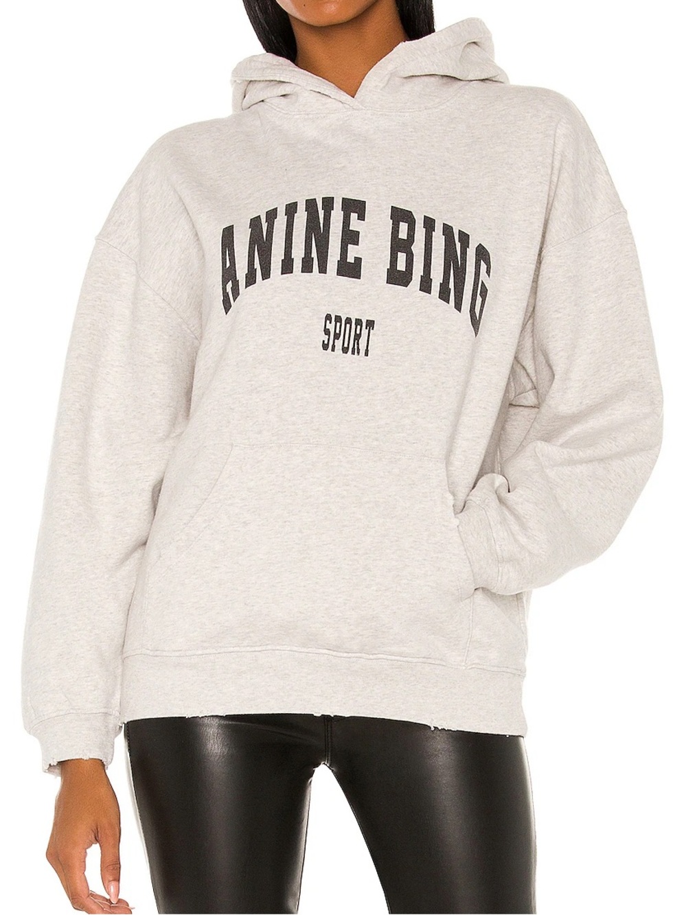 ANINE BING Sport Harvey Sweatshirt in Heather Grey